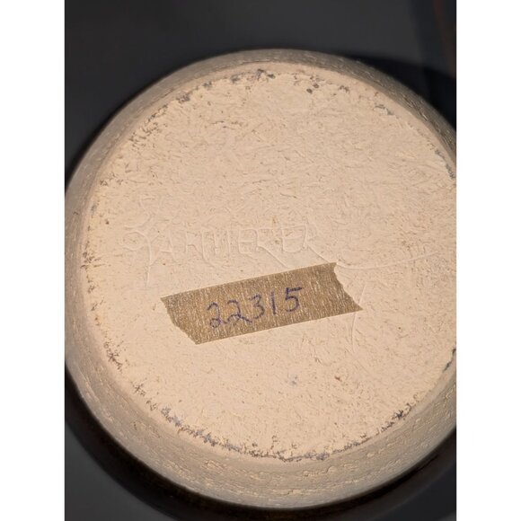 Whiskey Creek Pottery Jug Vase 8.25" Signed by S. Kammerer Brown Bronze Hand thr - Picture 5 of 13